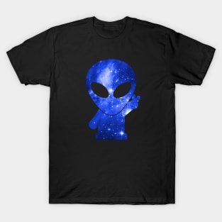 Cosmic Alien Blue T-Shirt